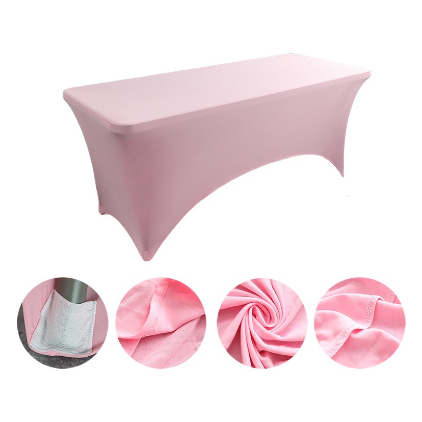 Mantel elástico cuadrado negro — decoración para restaurante, boda u hotel, grueso y de color sólido, venta al por mayor