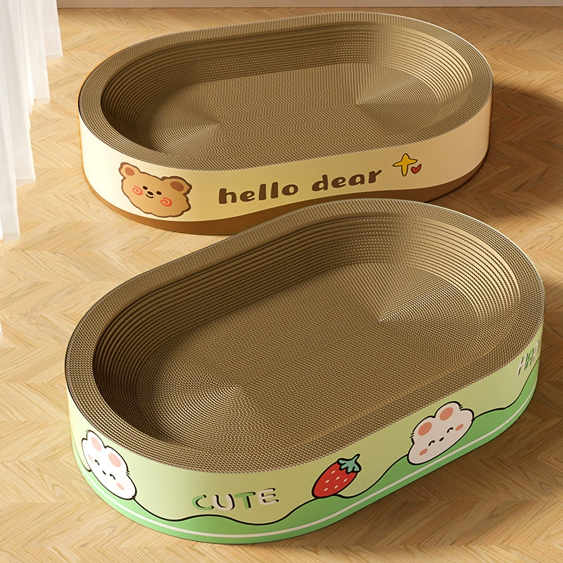 Биг Мак овальный кот царапает доску для сна и игры