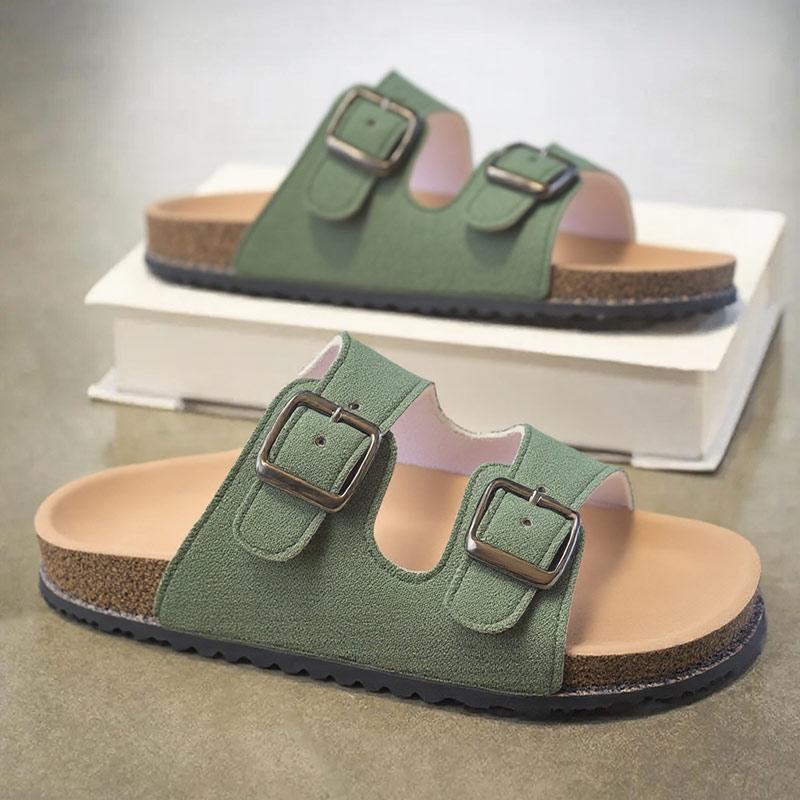 Nuevas sandalias de pareja, zapatillas Birkenstock, zapatos de playa, zapatos con agujeros QB003