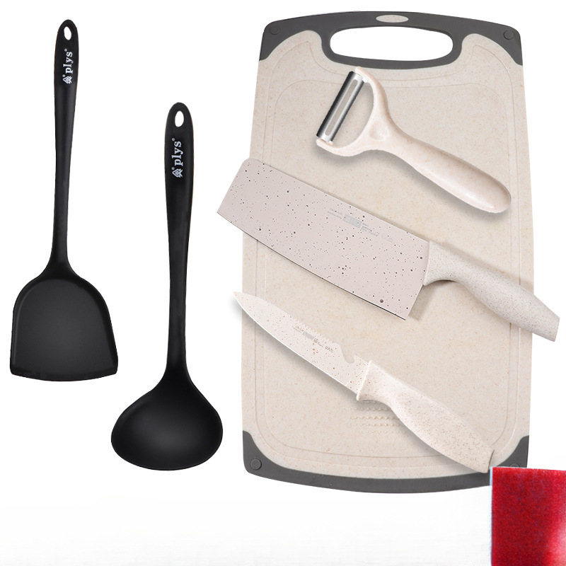 Cuchillo de cocina 2 - en - 1 para el hogar, cuchillo de mesa de corte, cuchillo de cocina completo, cuchillo de cocina, cáscara de arroz