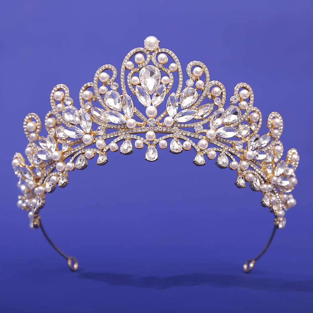 新娘珍珠水晶皇冠