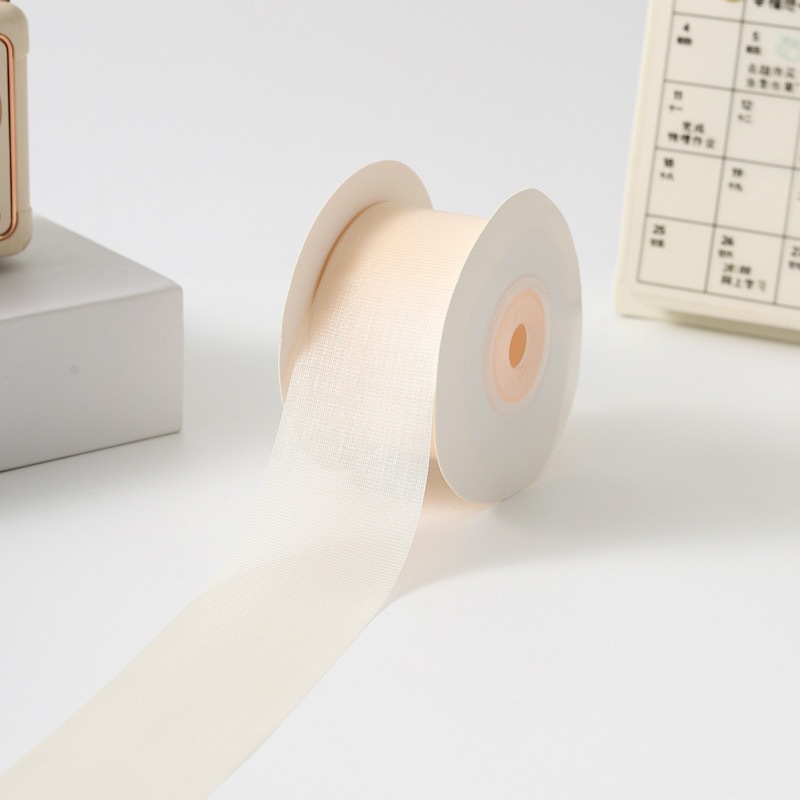 Inventario de 4cm seda de leche cinta de nieve de alta sensibilidad cinta de cabello DIY accesorios flores regalo ramo de flores cinta de flores