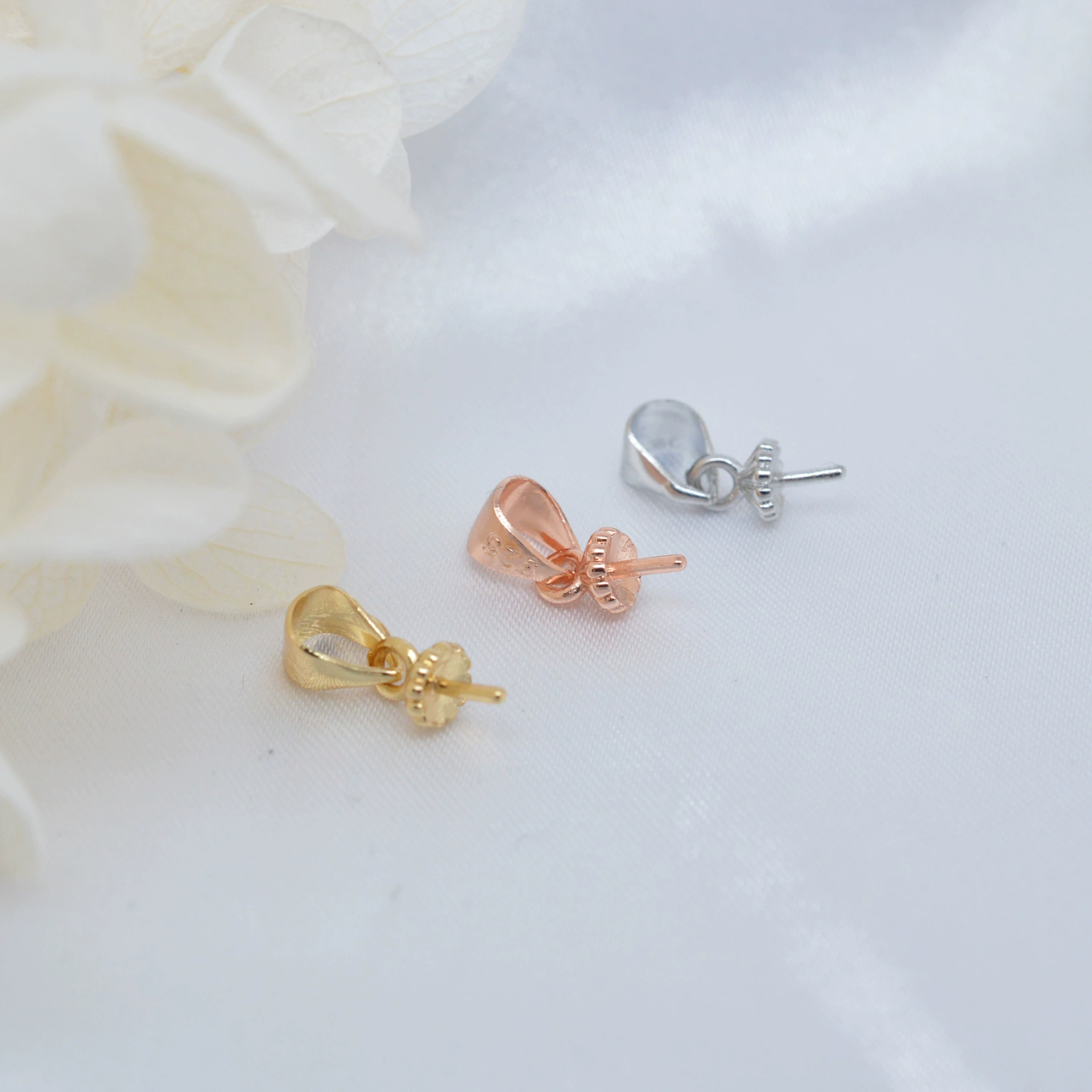 DIY ювелирные аксессуары медным покрытием 18K золото жемчуг кулон пустая поддержка простой цветок зонтик рыбалка кулон булавка кристалл кулон