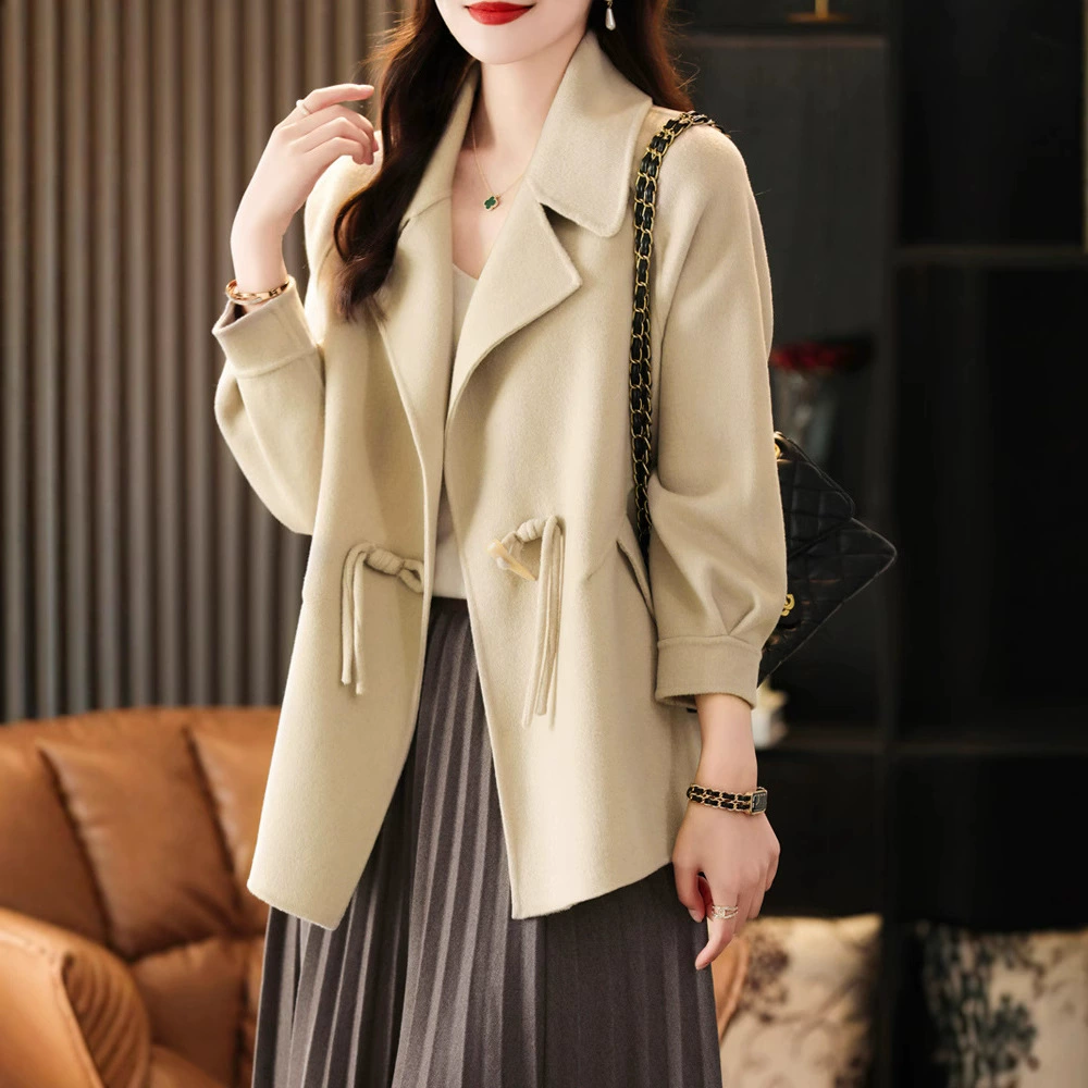 Woolen demi-season classic suit jacket, Korean style