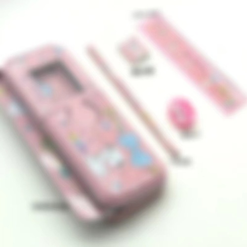 Wholesale children's gifts primary school students double-layer window stationery stylus box ghost mie creative prize pencil box