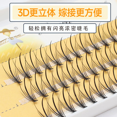 稻草人濃密分段單簇芭比夾心假睫毛太陽花小惡魔漫畫自然嫁接朵毛