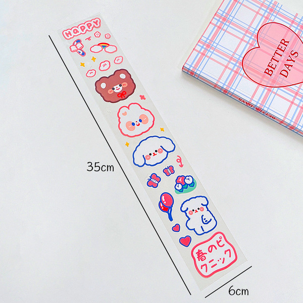 Genuine cartoon transparent sticker PVC