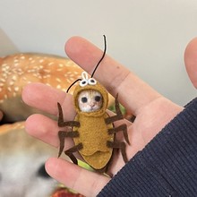 小娃娃丢不织布材料包蟑螂鲷鱼铜锣烧迷你娃娃丢皮套手机书包挂件