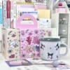 Sanrio Contrast Color Cup-Purple Kurome + Ball Spoon + Exclusive Gift Pack