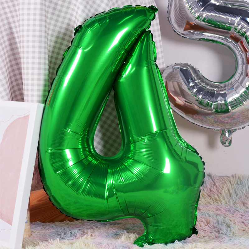 Number Aluminum Film Birthday Balloon display picture 1