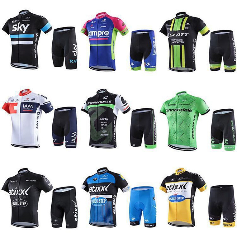 Summer cycling clothing set for men and women, road bike riding gear, quick-dry breathable cycling jersey Summer cycling clothing set for men and women, road bike riding gear, quick-dry breathable cycling jersey