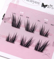 Self‑adhesive glue‑free false eyelashes, multiple decorative styles, 6–20 rows