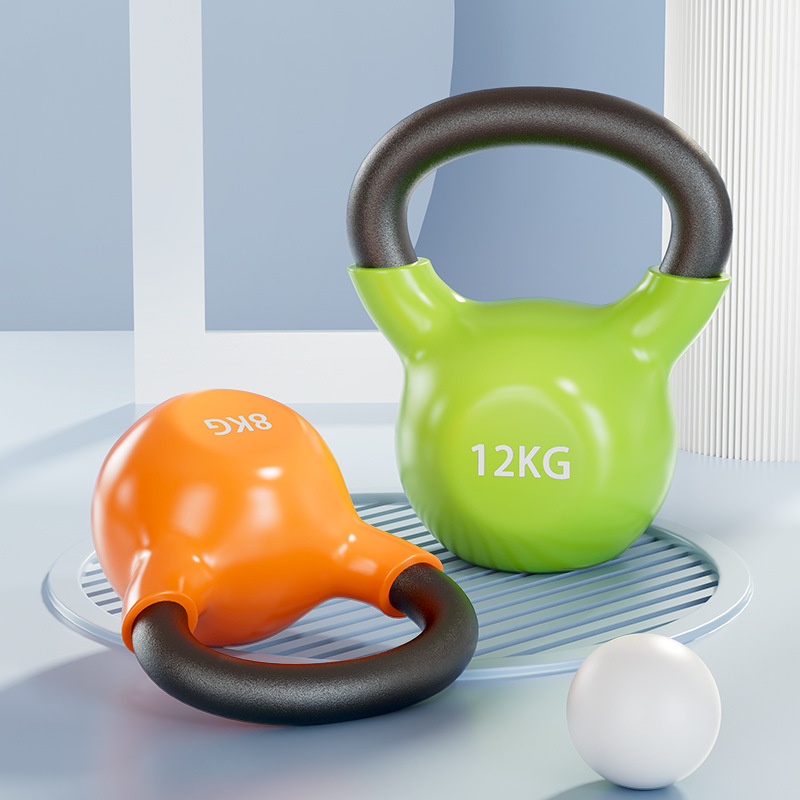 Pot de hierro fundido sólido profesional damas de acondicionamiento físico doméstico pequeño volumen de 6 kg de inmersión de plástico pot de moldeo de tipo duro