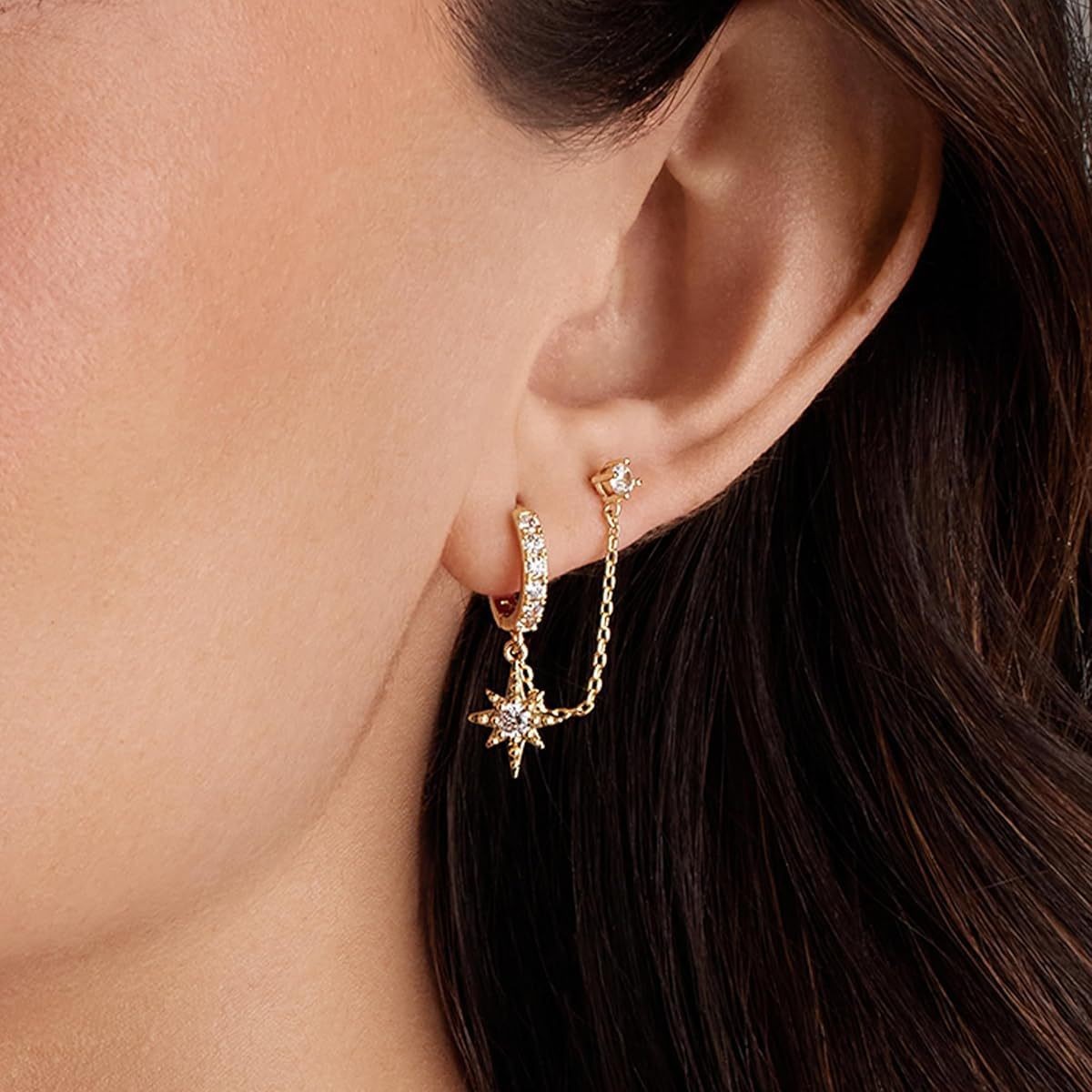 Fashionable earrings, European style, ear protection, simple and elegant design