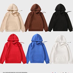 秋冬の男女の子供の純色の子供の帽子のガードルの長袖のベルベットの底のシャツの卸売りの綿のクラスの服の印字のlogo