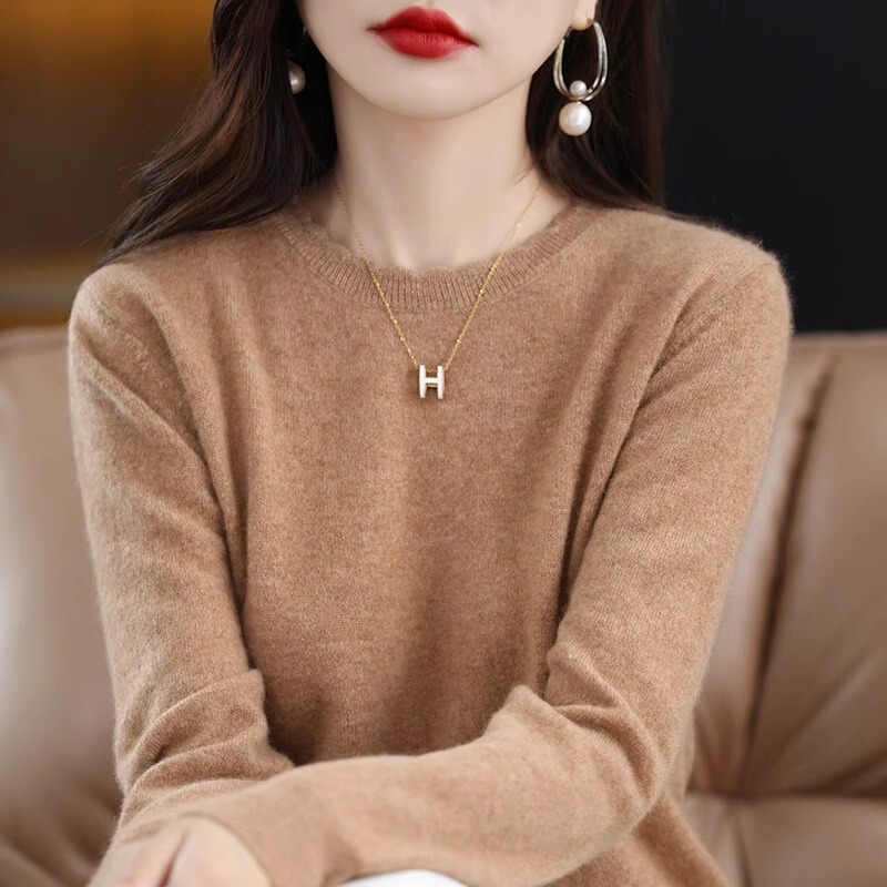 Brand wholesale lace round neck bottoming shirt women's new western style 2020 Spring and Autumn Sweater long sleeve sweater loose