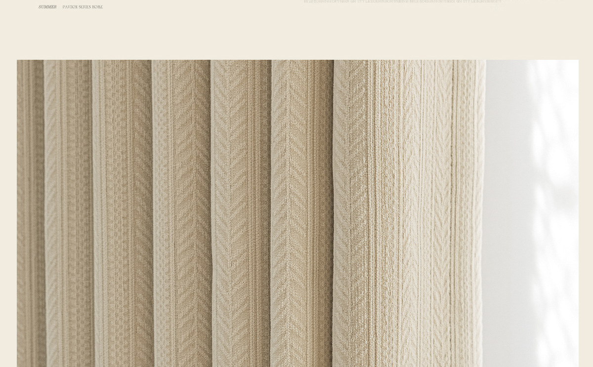 Maßgefertigte Moderne Weizenähren-Jacquard Chenille Creme Vorhänge für Wohnzimmer Esszimmer Schlafzimmer Fensterdekoration Luxuriöser Tüll Elegant – Detail 5
