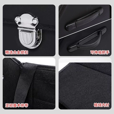Car storage bag/box: Suede Leather, Multifunctional, with