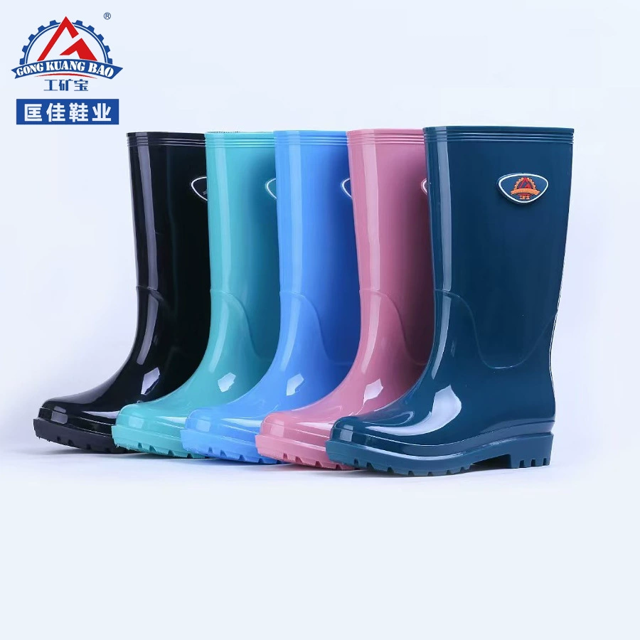 Kuangjia Shoes Industry Minbao 208 утолщенные женские высокие дождевые сапоги водяные сапоги резиновые сапоги сельскохозяйственные дождевые сапоги оптом