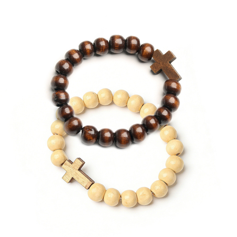 (Cross-border trading), organic coffee bracelet, wooden retro pendant, rosary