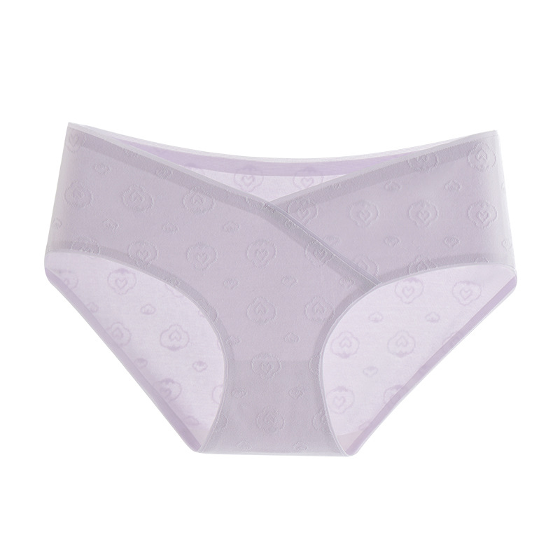 Ropa interior de las mujeres embarazadas verano fino algodón puro algodón antibacteriano embarazada temprano, medio y tarde cintura baja vientre soporte sin costuras más ropa interior de tamaño