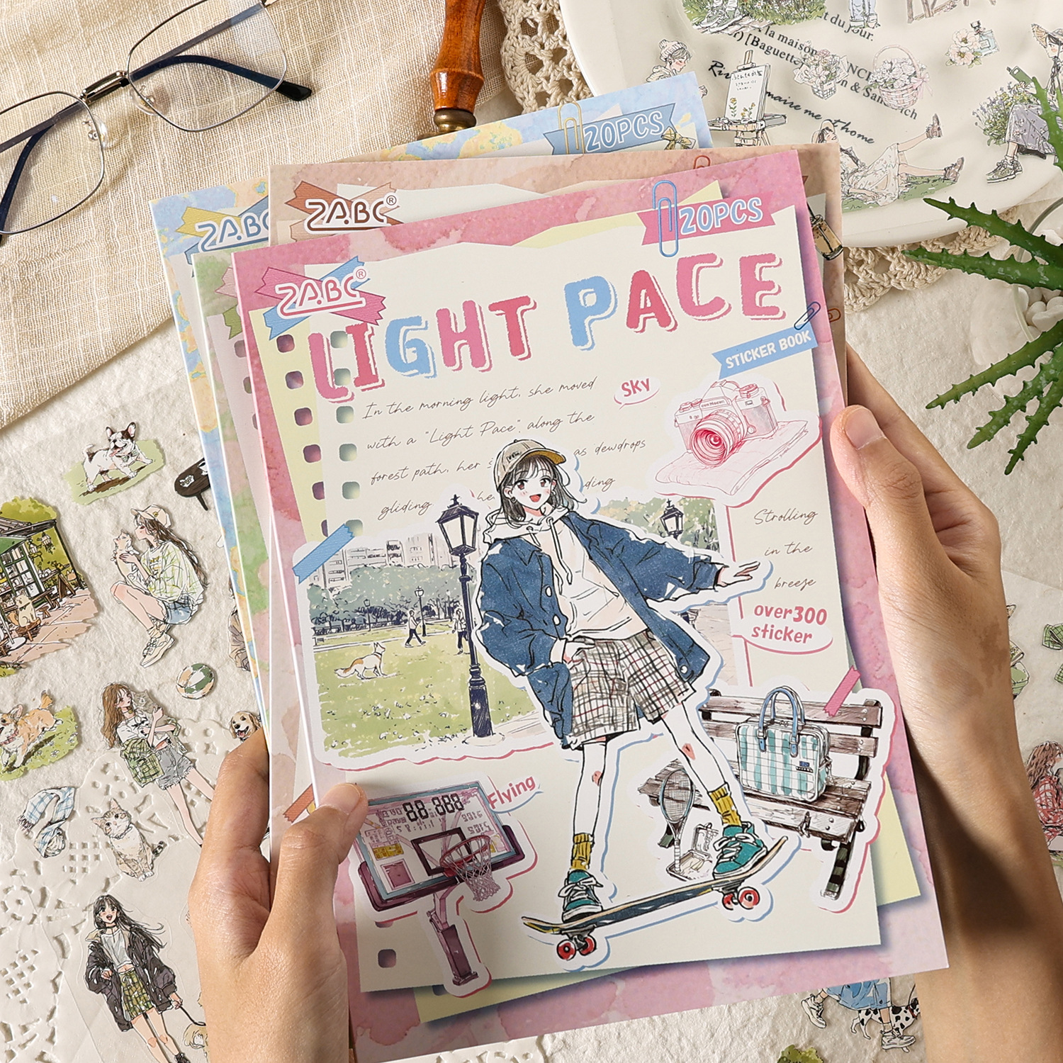 Comfort de vida grabación pet pegatinas impermeables pegatinas cortadas die pegatinas transfronterizas pegatinas creativas DIY pegatinas libro