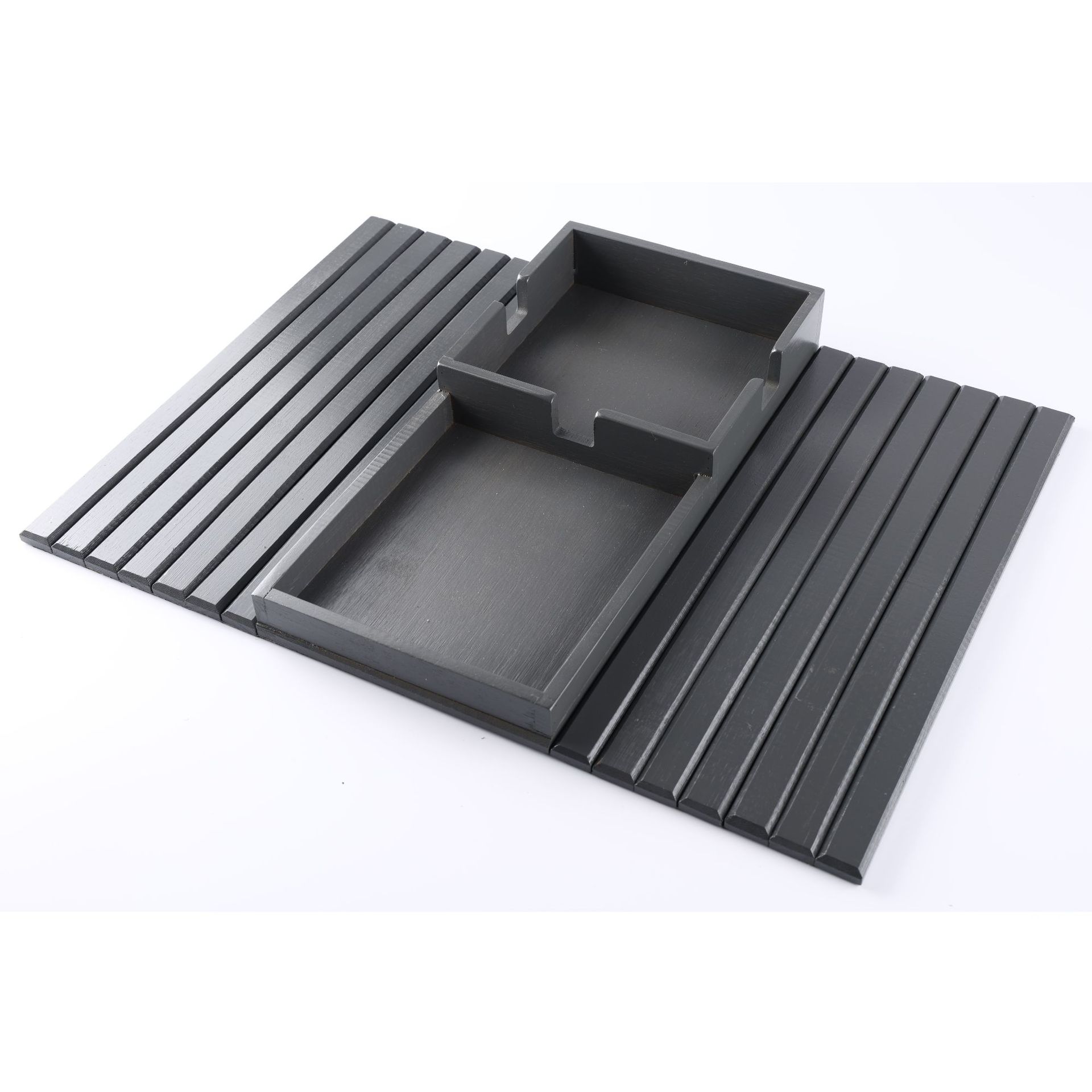 Dos cuadrados - gris