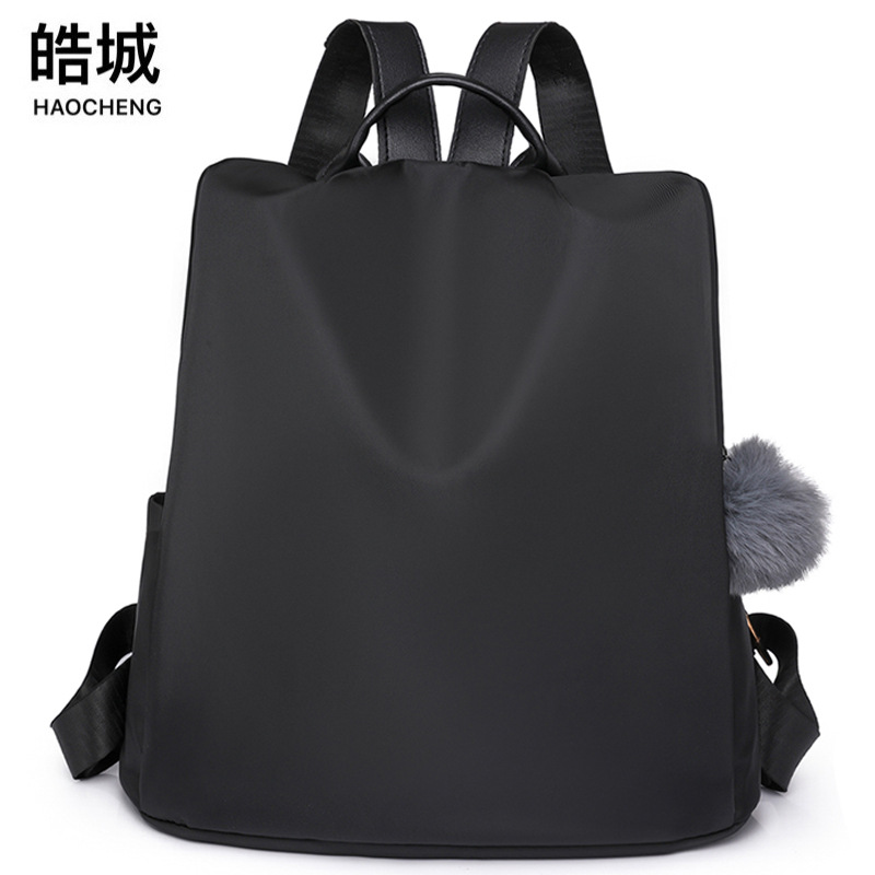 2023 nueva mochila antirrobo de nailon para mujer casual de moda, mochila de doble uso para viajes al aire libre retro simple