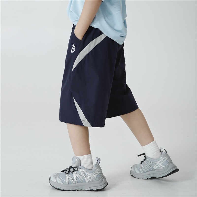 네이비 블루 크롭 팬츠