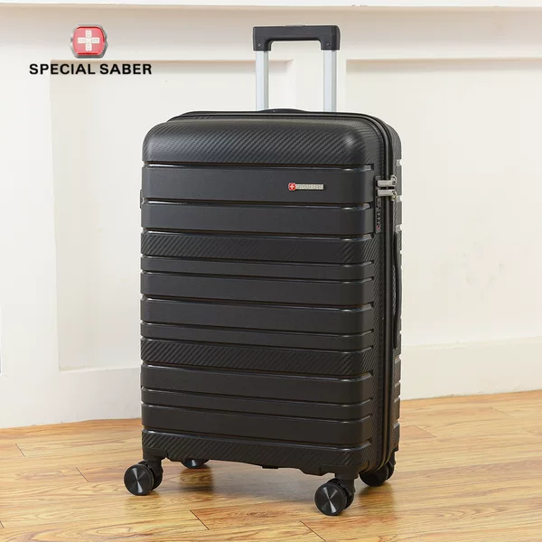 Luggage Suitcase Pp Trolley Case Factory Direct Sale Travel Suitcase Export Password Lock Suitcase Sturdy and Durable