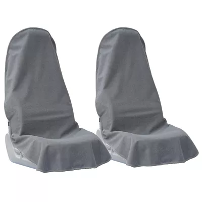 Seat cushion, seat cover – Sweat-Absorbing Towel Seat Pad - gray-pack-of-two