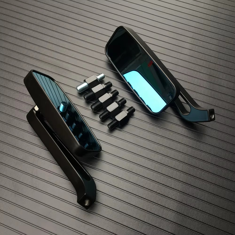8/10mm Universal Anti-Glare Motorcycle Rearview Mirror Side Mirror for Harley, Kawasaki, Yamaha, Suzuki
