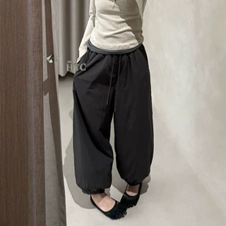 JVV十三行2026冬季新款宽松收脚棉裤百搭保暖休闲九分裤女潮73131