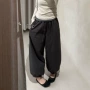 冬季新款宽松保暖九分裤