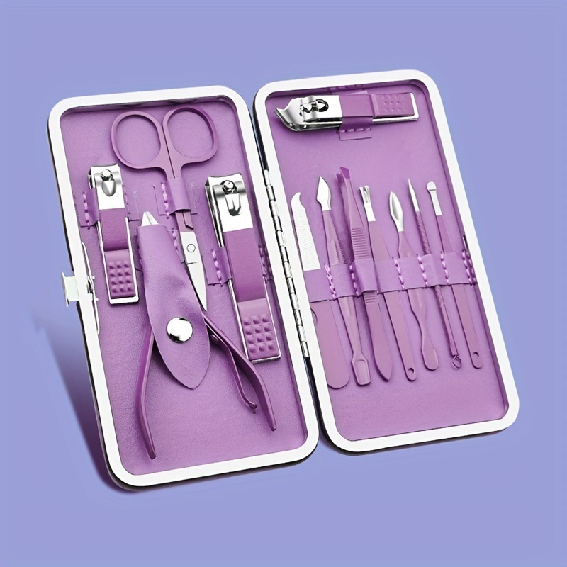 Kit de cortador de uñas para el hogar pedicura combinación de uñas tijeras de uñas para hombres y mujeres trincheas de uñas cucharas