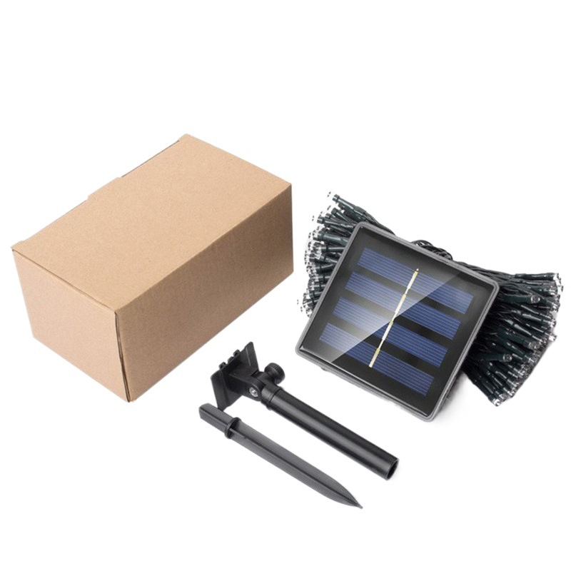 Estrellado LED solar luz de la secuencia al aire libre impermeable linterna de Navidad linterna decorativa control remoto Cadena de Luz al por mayor