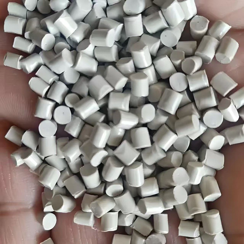 プラスチック粒子 ABS リサイクル材料 グレーと白の射出成形 オイルスプレー可能および電気メッキ可能 プラスチック内部部品 ソース工場|undefined