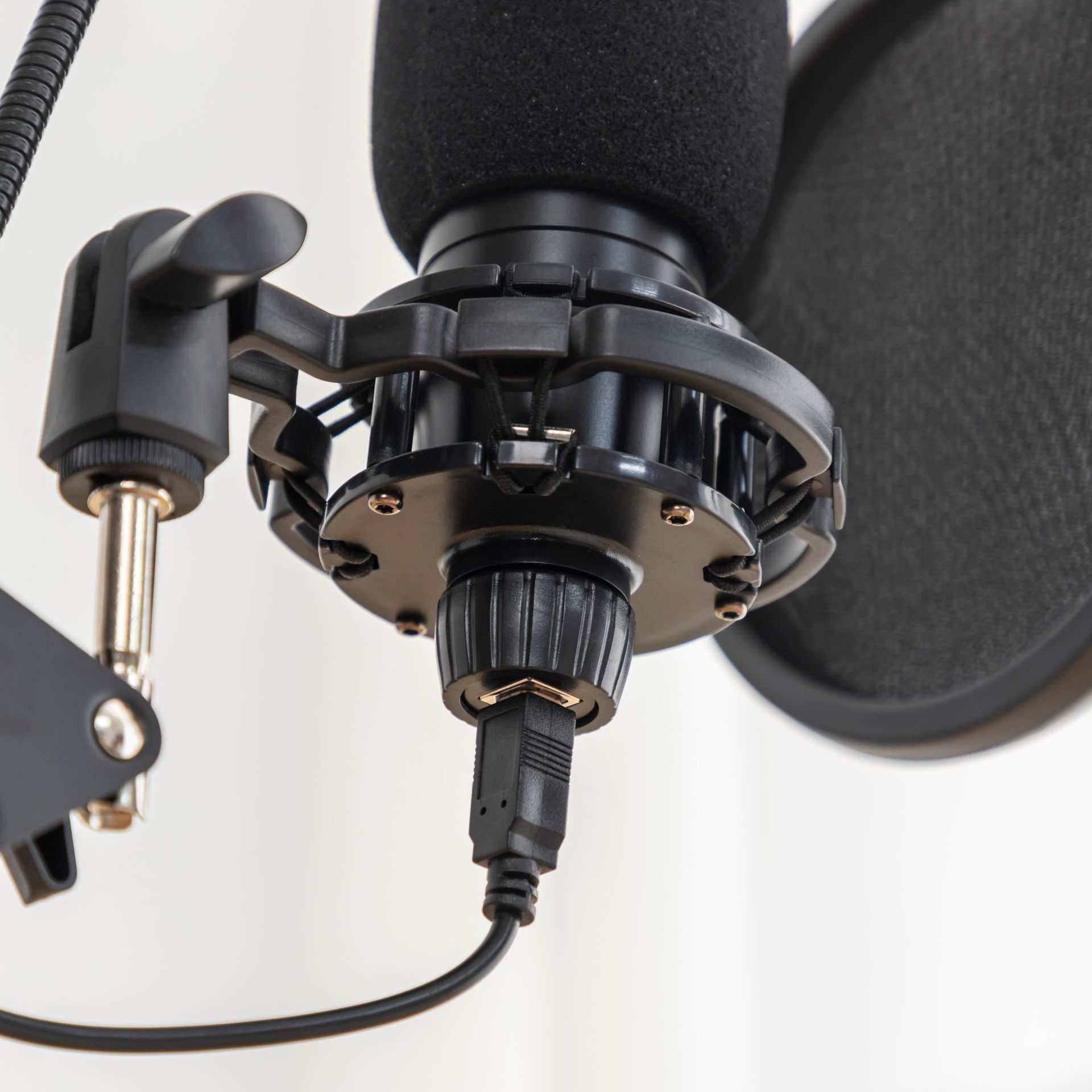 Microfono da tavolo USB personalizzabile con confezione OEM per computer da gioco, microfono di registrazione a condensatore, microfono wireless per_voghion.com