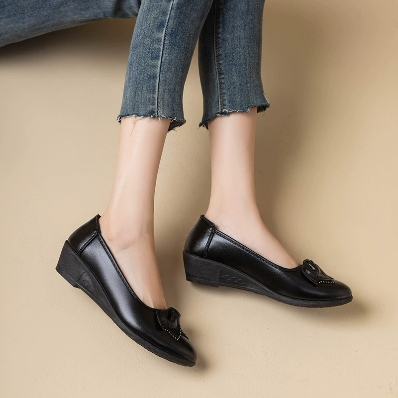 Осенняя обувь спот низкий цвет с круглой головкой