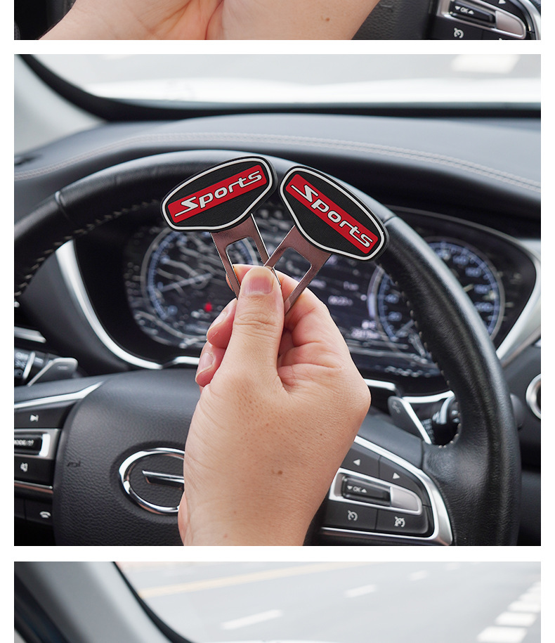 Suitable for Car Seat Silent Buckle Car Interior Modification Accessories Zinc Alloy Lock Silent Extender