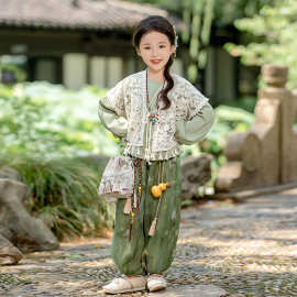 男童汉服套装儿童春秋国风表演服男女童新中式演出服宝宝国潮小童