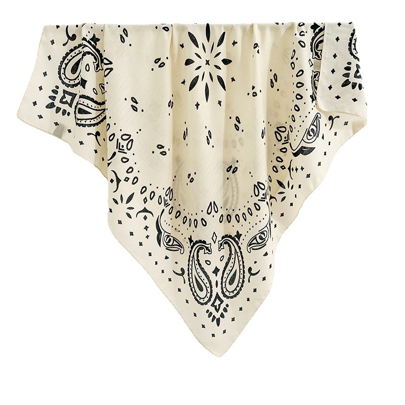 Primavera nueva toalla cuadrada impresa en herringbone flores de anacaju bufandas decorativas paisley impresa bufandas