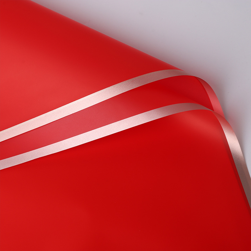 Papel de envolver regalo de alta calidad, papel mate de color sólido, papel liso coreano, ramo impermeable al por mayor, papel de envolver floral