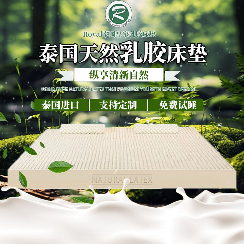 Official Direct Sale of Royal Third Generation Latex Mattress, Natural Student Dormitory Foldable Bed, Sponge Bed, Imported