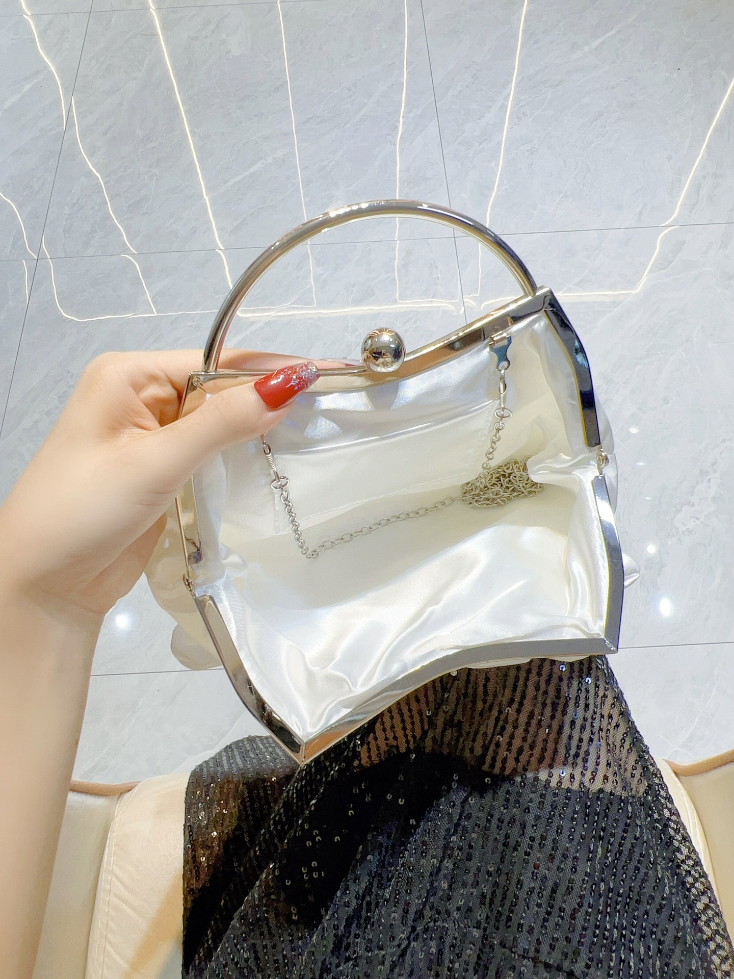 Neue modische High-End-Handtasche mit One-Shoulder-Crossbody-Design für Abendessen, Hochzeitsbrautjungfern und Cheongsam_voghion.com