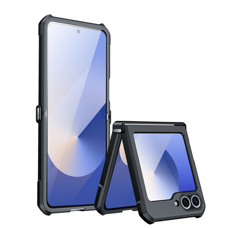 サムスン zflip7 Xundi 携帯電話ケースに適したギャラクシー z フリップ 7 FE 携帯電話折りたたみスクリーンカバー薄型|undefined