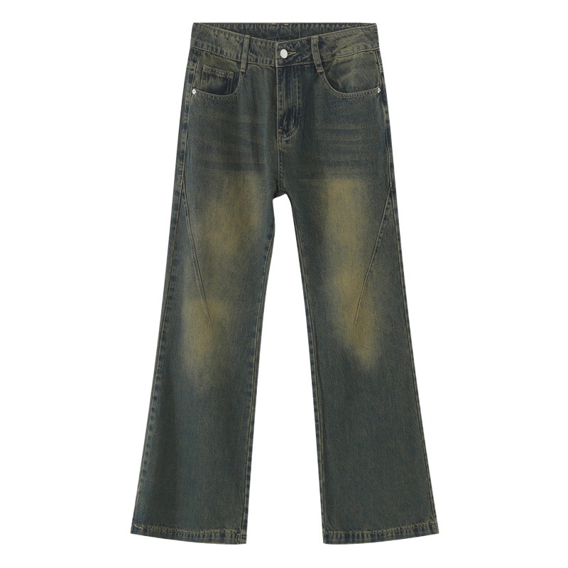 Ropa de los hombres de MTLClothes | Four Seasons nuevo estilo de Hong Kong azul apenado retro MEDIADOS DE-alta cintura flaco flojo jeans