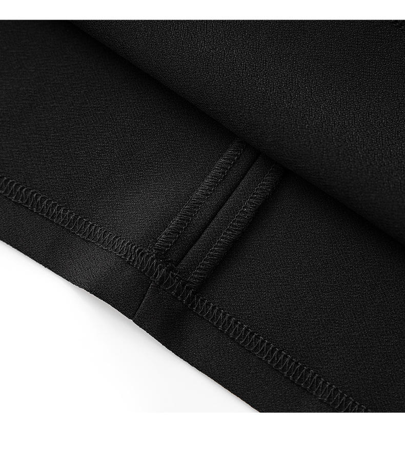 Đầm maxi nữ hai dây cổ vuông kiểu Pháp thắt eo — đen chi tiết 17