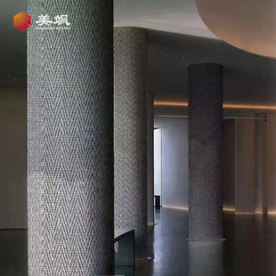 Linen Soft Stone Interior and Exterior Wall Decorative Board Hemp Rope Soft Stone Lightweight Flexible Soft Porcelain Office Building Wall Decoration