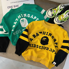 Children's Trendy Sweaters for 2023 Autumn and Winter - Medium Kids Casual Loose Ape Hair Sweaters for Boys and Girls - Warm Base Layer Sweaters